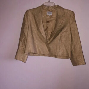 HOBBS invitation gold cropped jacket
